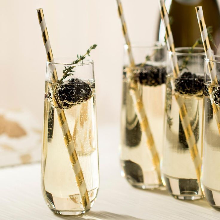 Stemless 12-piece Champagne Flute Glass Set