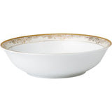 57-Piece Patterned Gold Accent Bone China Dinnerware Set (Service for 8)