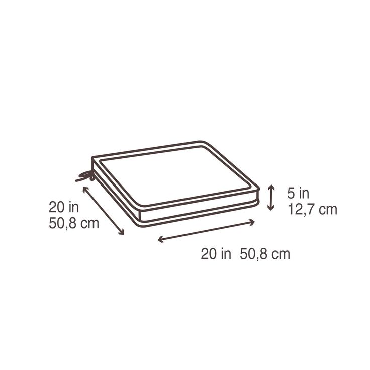 Style Selections Tilda Trellis Seat Pad