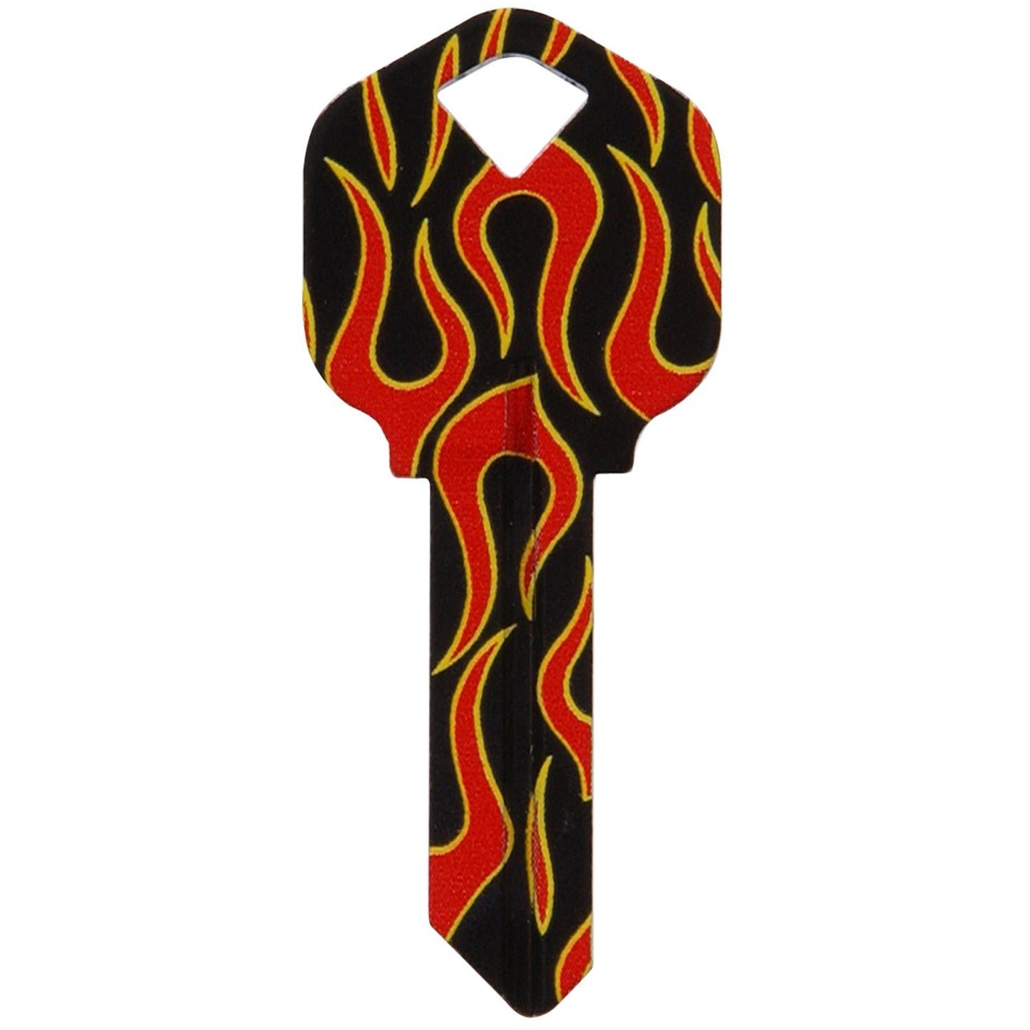 Hillman Wackey Flames House/Office Universal Key Blank, KW1, Single