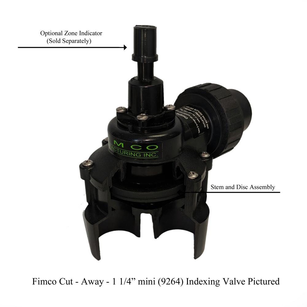 1 in. Mini 4 Outlet Indexing Valve with 2, 3 and 4 Zone Cams