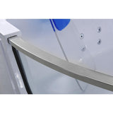 Capri 60 in. Acrylic Center Drain Corner Alcove Whirlpool Bathtub in White - Super Arbor