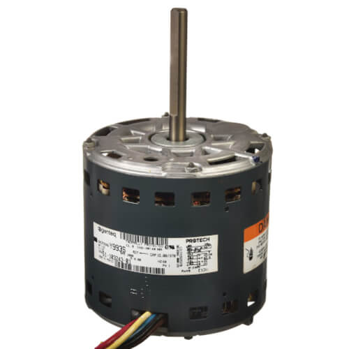 Rheem 51-103243-01 blower motor - front view (Voltage: 120Vac; Product Type: Blower Motor)