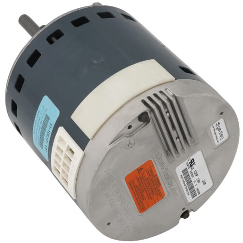 Rheem 51-108727-101 blower motor - side view (Voltage: 208/230V; Horse Power: 1/3)