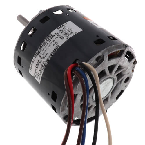 Rheem 51-24145-01 blower motor - side view (Voltage: 120v; Horse Power: 1/2)