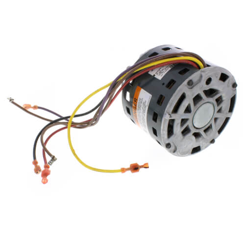 Rheem 51-27211-02 blower motor - side view (Voltage: 208V, 230V; Horse Power: 1/4)