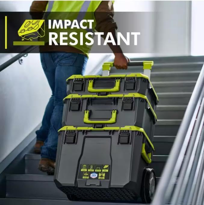 RYOBI 22.2 in. LINK Rolling Tool Box with LINK Medium Tool Box