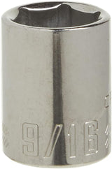 Craftsman 9/16 in. SAE 6-Point Shallow Socket, 3/8 in. Drive - Polished Chrome