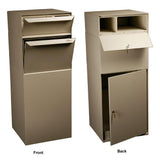 Full Service Vault Mailbox with Mail and Package Delivery in Black - Super Arbor