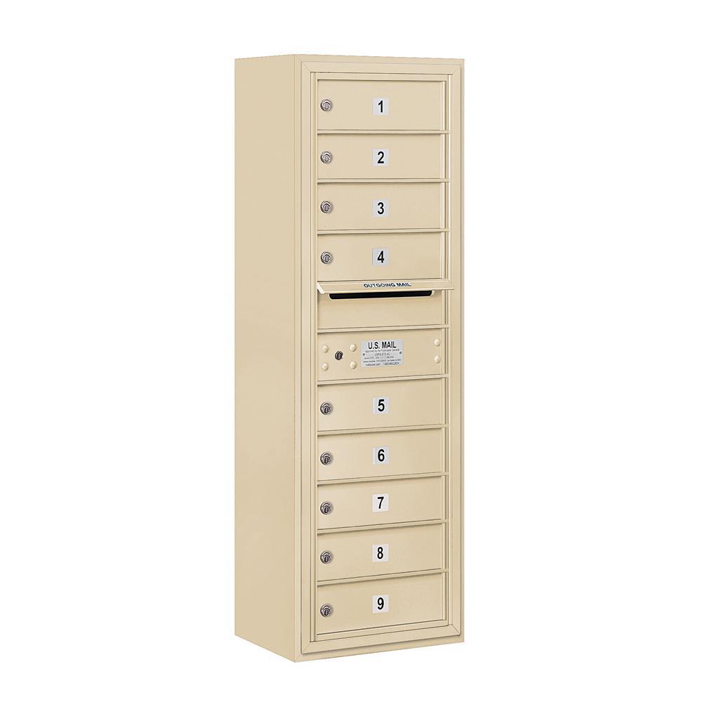 3800 Horizontal Series 9-Compartment Surface Mount Mailbox - Super Arbor