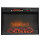 Edenfield 48 in. Freestanding Infrared Electric Fireplace TV Stand in Aged White - Super Arbor