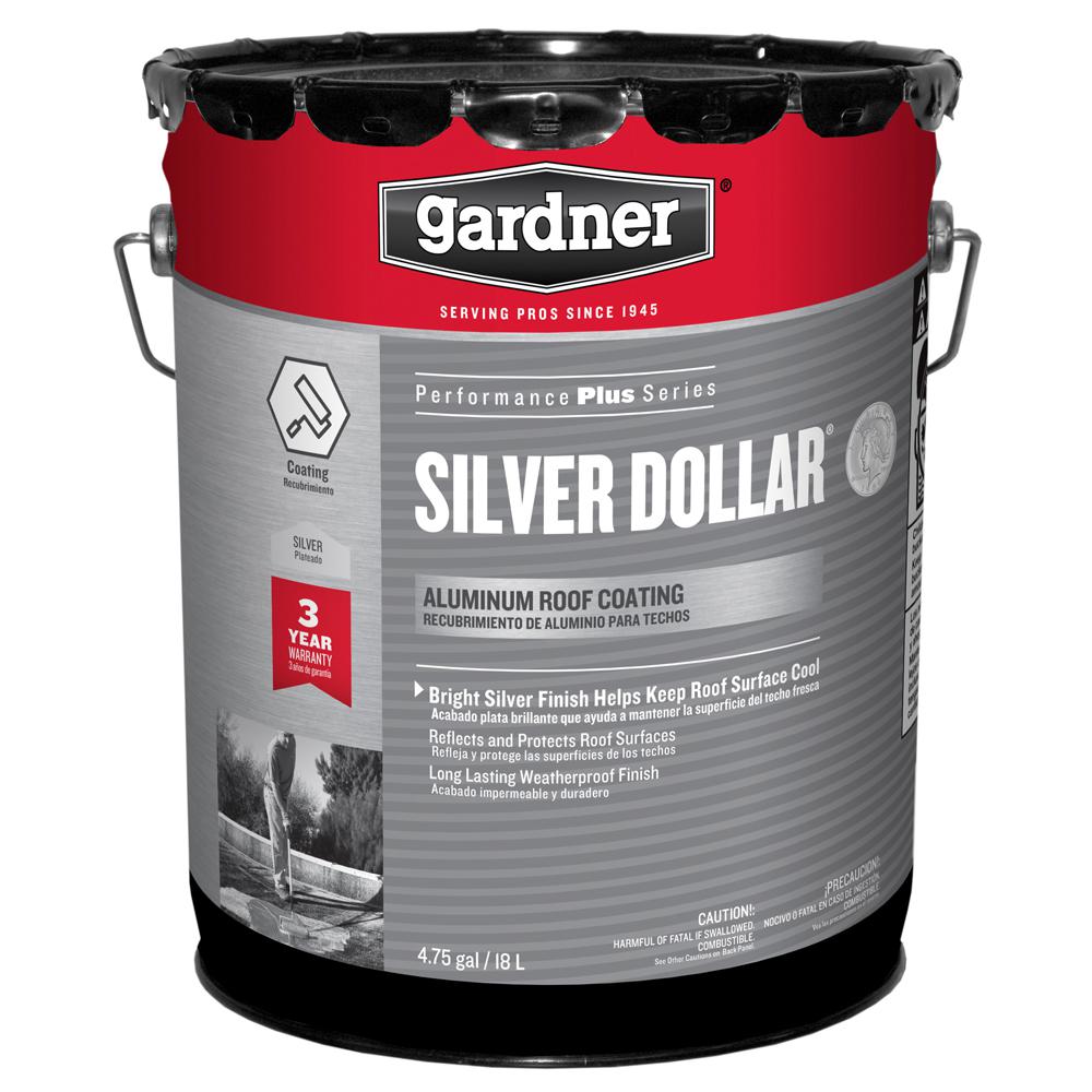 4.75 Gal. Silver Dollar Aluminum Roof Coating (18-pallet) - Super Arbor