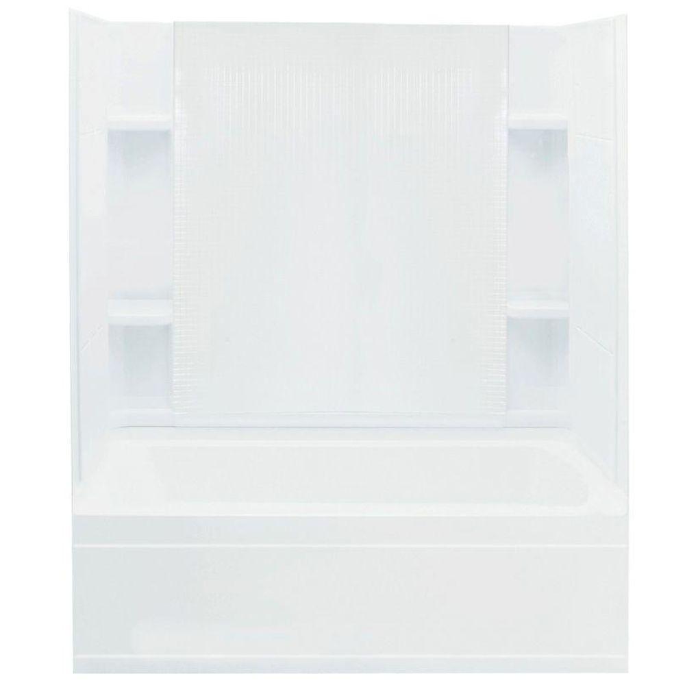 Accord 36 in. x 60 in. x 76 in. Bath and Shower Kit with Right-Hand Drain in White - Super Arbor