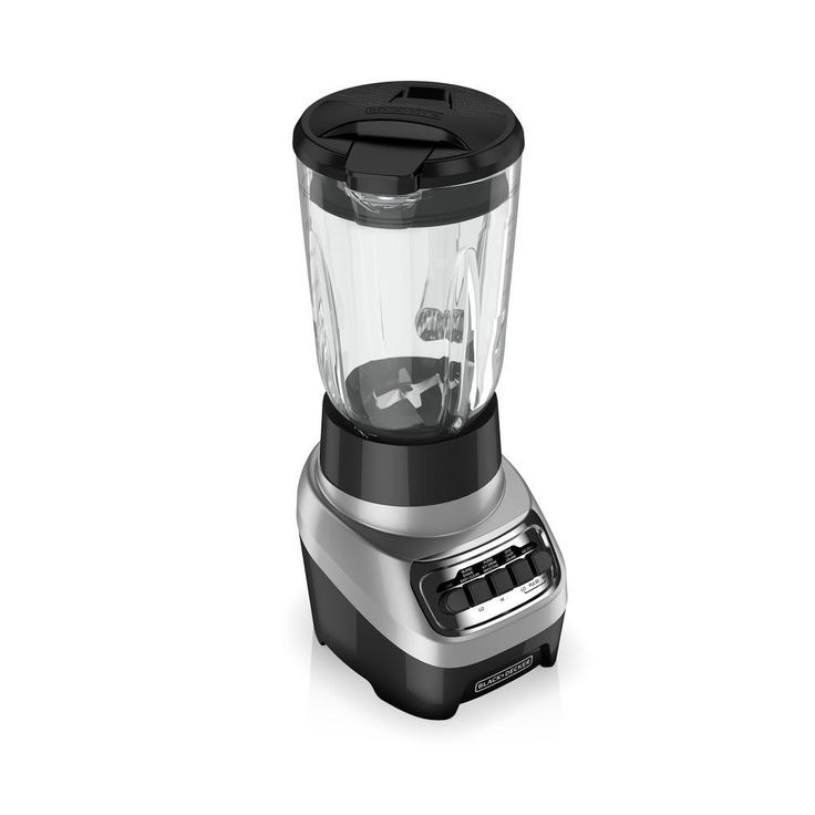 48 oz. 4-Speeds Silver Glass Jar Blender