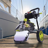 Sun Joe Commercial Series 1300 PSI Max 2 GPM Electric Pressure Washer with Wall Mount, Roll Cage and Hose Reel
