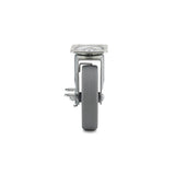 5 in. Gray Swivel with Brake plate Caster, 297.7 lb. Load Rating - Super Arbor
