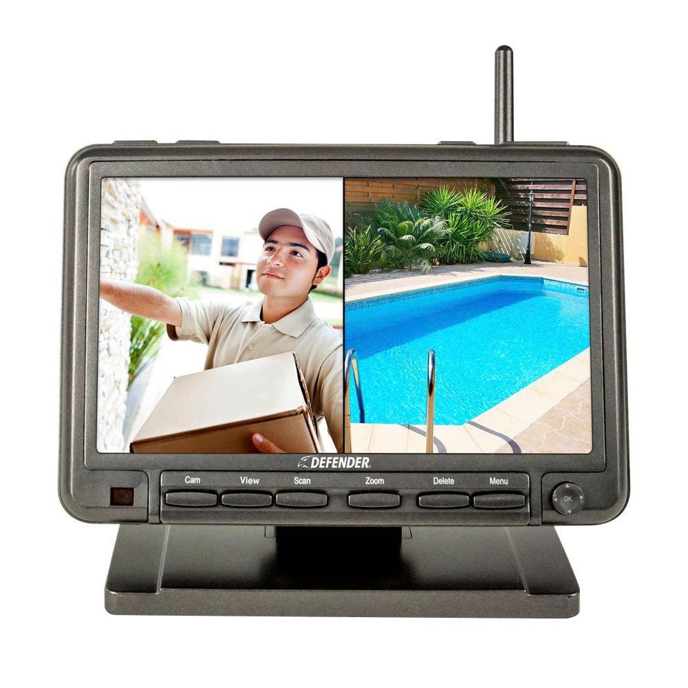 PHOENIXM2 Digital Wireless 7 in. Monitor DVR Security System with 2 Night Vision Cameras and SD Card Recording - Super Arbor