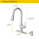 Marchand Single Handle Pull-Down Sprayer Kitchen Faucet in Legacy Bronze - Super Arbor