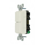 Decora 15 Amp Single Pole Dual Switch, White - Super Arbor