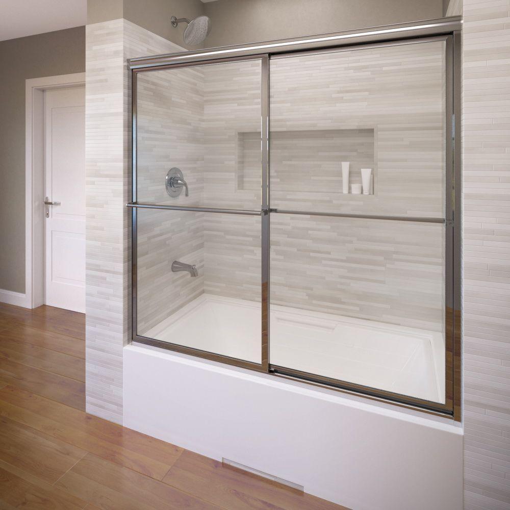 Deluxe 56 in. x 56 in. Framed Sliding Tub Door in Oil Rubbed Bronze - Super Arbor
