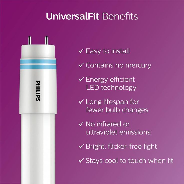 Philips 32-Watt 4 ft. T8 40-Watt Replacement Universal Fit Linear T12 LED Tube Light Bulb, Daylight (30-Pack)