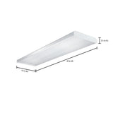 4 ft. White 4-Light Residential Fluorescent Wraparound Fixture - Super Arbor