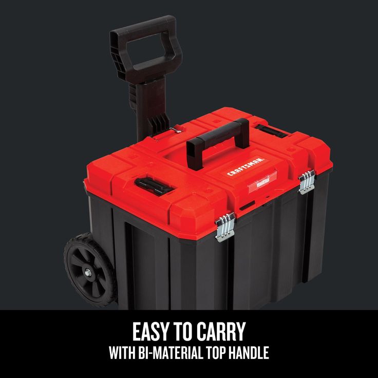 CRAFTSMAN VERSASTACK 20-in W x 39-in H Red Plastic Wheels Lockable Tool Box