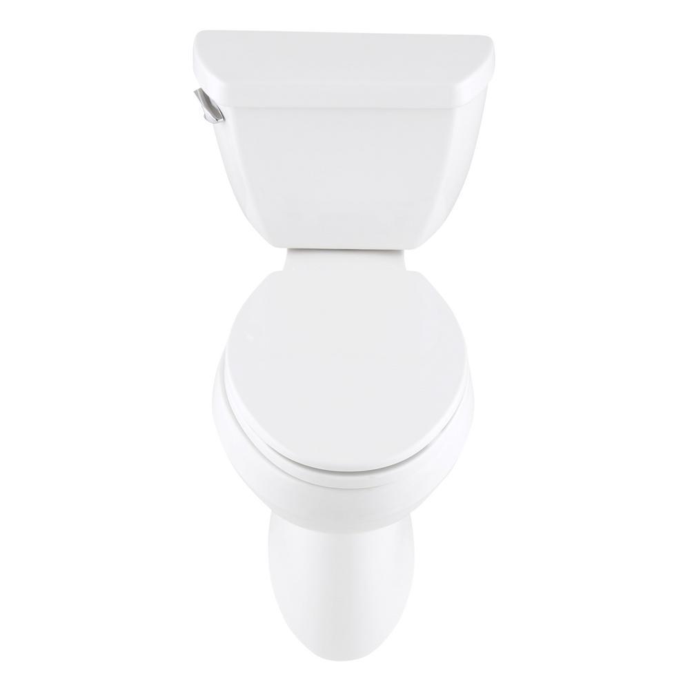 Highline 2-Piece Complete Solution 1.28 GPF Single Flush Elongated Toilet in White with Seat Included (3-Pack) - Super Arbor
