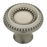 Taryn 1-3/8 in. (35 mm) Satin Nickel Round Cabinet Knob - Super Arbor