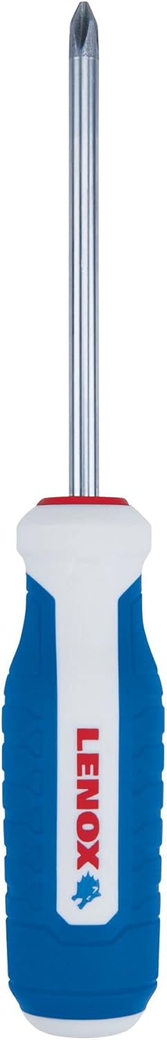 LENOX 6‑Piece Screwdriver Set – Sizes: PH #1 x 3", PH #2 x 4", PH #3 x 6", CB 3/16" x 3", SL 1/4" x 4", SL 5/16" x 6"