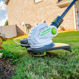 PowerSmith 12 in. 40-Volt Lithium-Ion Cordless Weed String Trimmer and Edger with Adjustable Handle 40V Battery and Charger