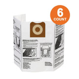 High-Efficiency Size A Dust Bags for 12 Gal. to 16 Gal. RIDGID Wet/Dry Vacs (2-Pack) - Super Arbor