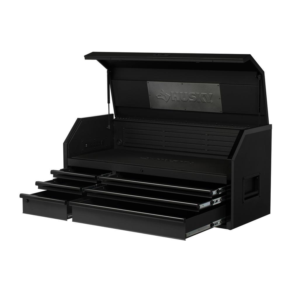 Heavy-Duty 52 in. W 6-Drawer, Deep Tool Chest in Matte Black