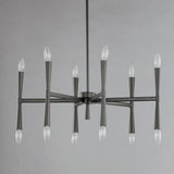 Maxim Lighting Rome 12-Light Satin Nickel Chandelier, 29.25 in.