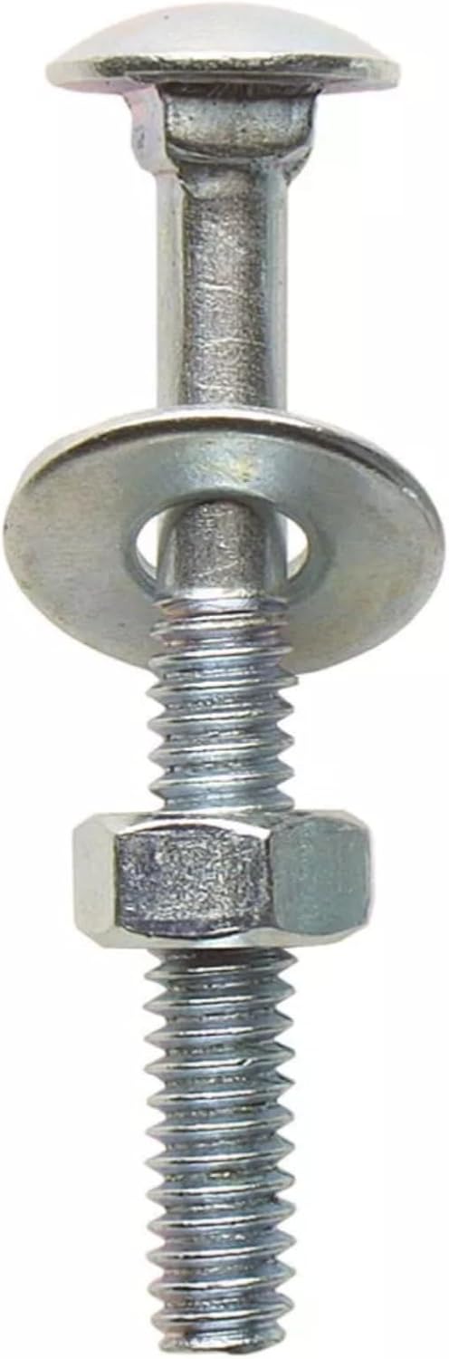 Hillman 1/4 in. x 1 in. Zinc-Plated Steel Carriage Bolts (100-Pack)