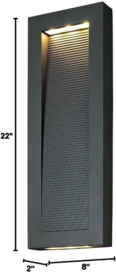 Maxim Lighting Avenue 22-in H Architectural Bronze Dark Sky LED Outdoor Wall Light