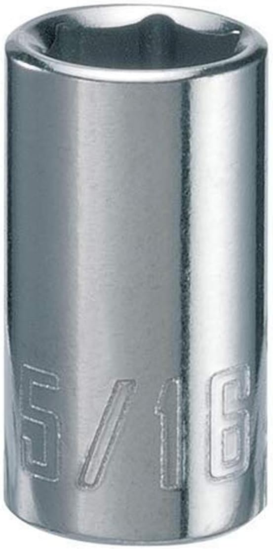 Craftsman 5/16 in. SAE 6-Point Shallow Socket, 1/4 in. Drive (CMMT43495)