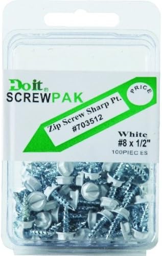 ScrooScoop #8 x 1/2 in Hex Head Self-Drilling Screws, #22 Forest Green (100/Bag)