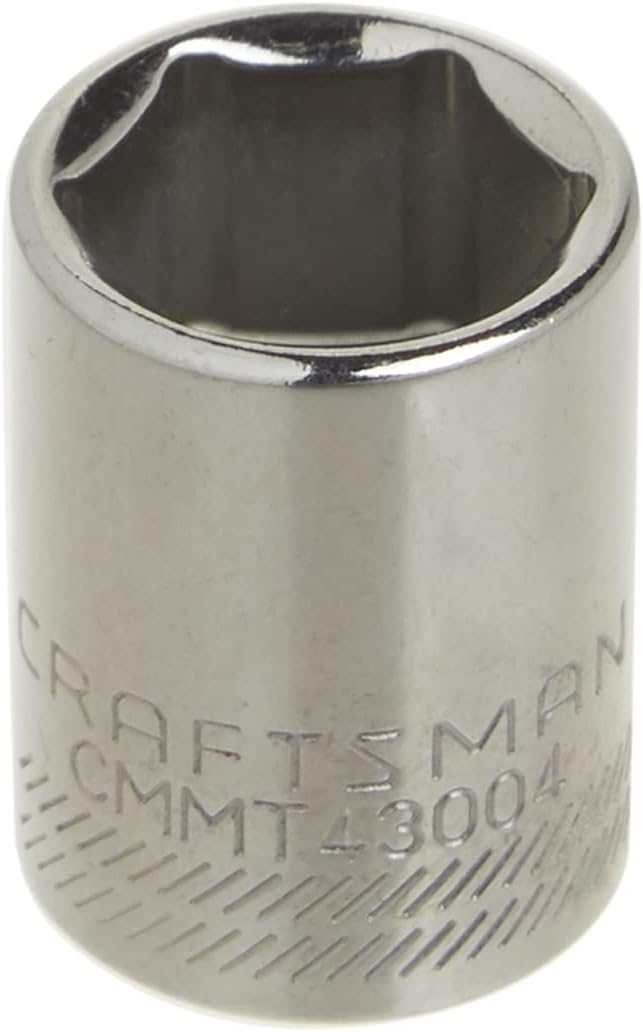 Craftsman 9/16 in. SAE 6-Point Shallow Socket, 3/8 in. Drive - Polished Chrome