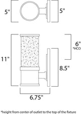Maxim Lighting Pillar 11-in H Galaxy Black LED Outdoor Wall Light