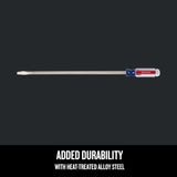 CRAFTSMAN Acetate Handle 3/8-in x 16-in Slotted Screwdriver (CMHT65028)