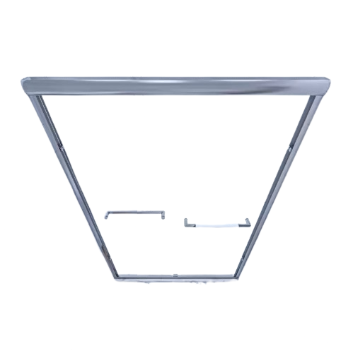 TOOLKISS 46 in. - 48 in. W x 72 in. H Sliding Framed Shower Door in Brushed Nickel with Clear Glass