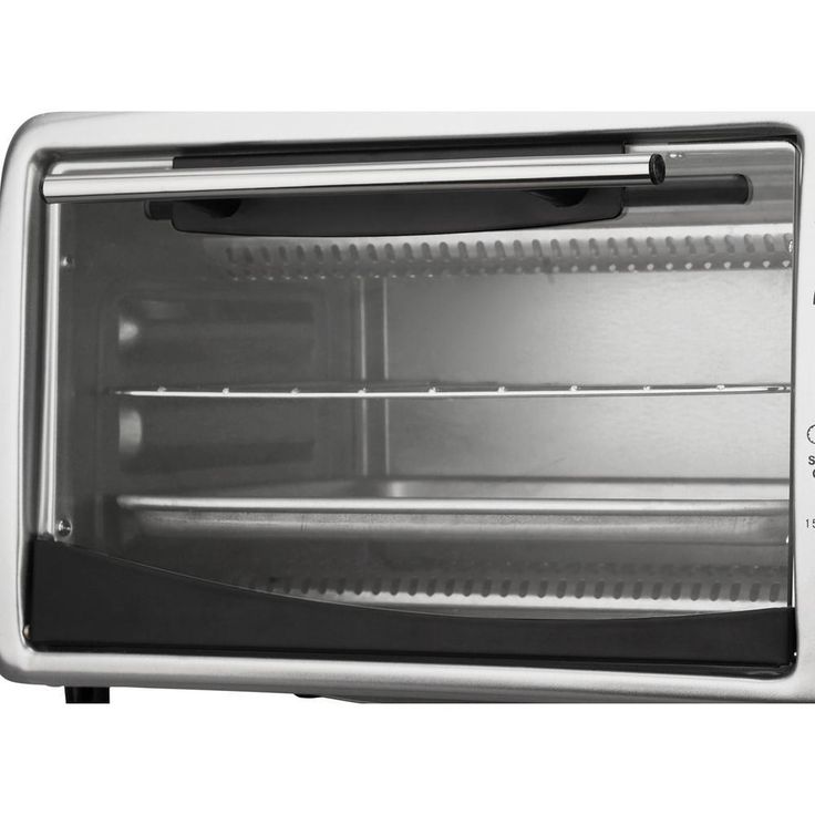 700 W Silver 4-Slice Toaster Oven and Broiler