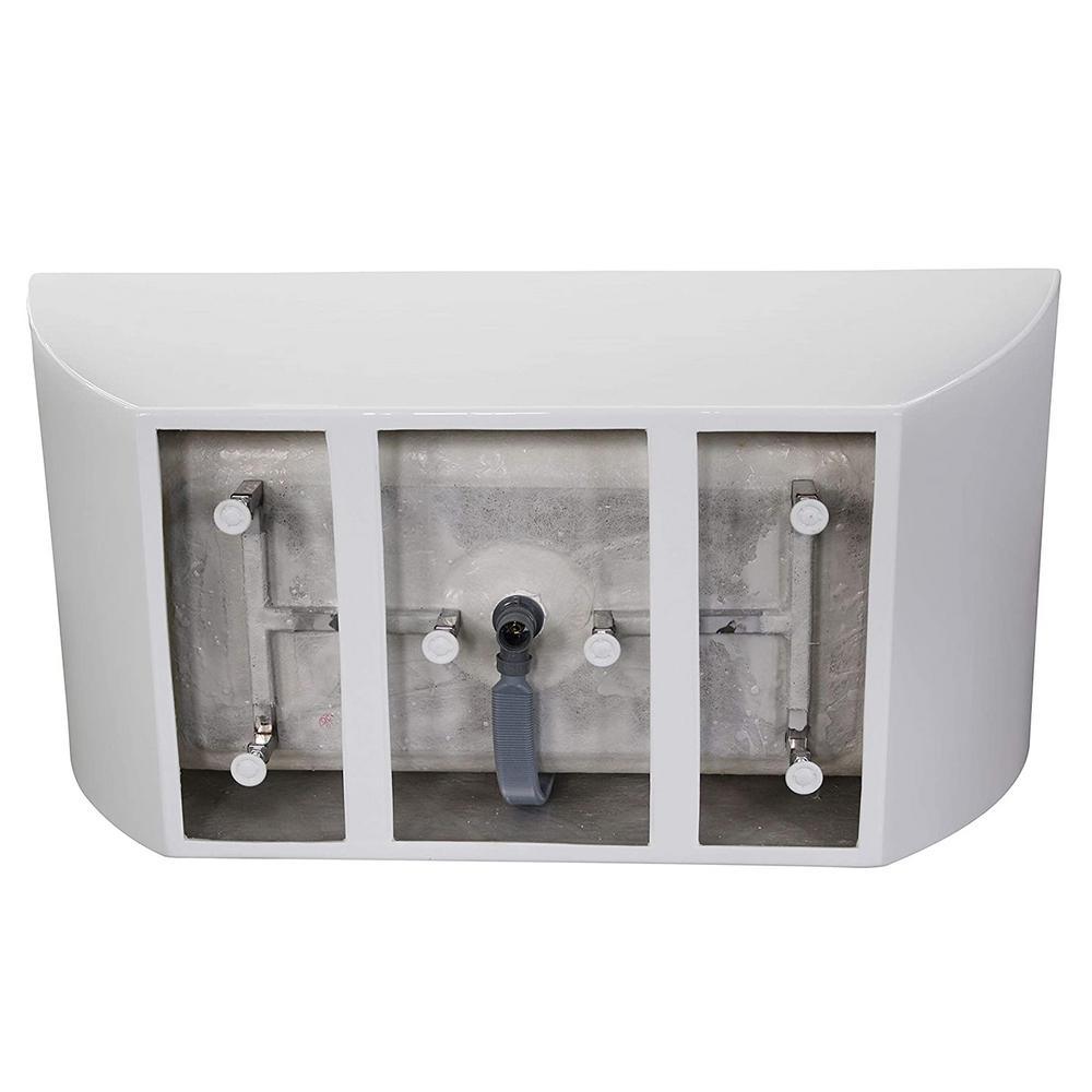 Montpellier 59 in. Acrylic Flatbottom Freestanding Bathtub in White - Super Arbor
