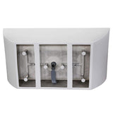 Montpellier 59 in. Acrylic Flatbottom Freestanding Bathtub in White - Super Arbor