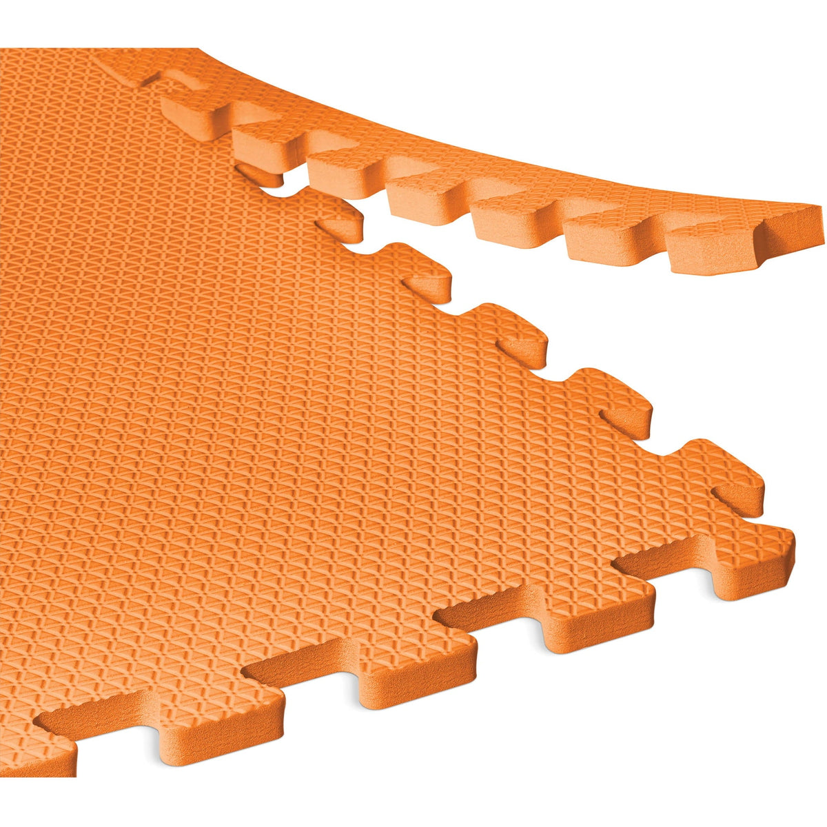 Norsk 24 sq ft Interlocking Foam Floor Mat, 6-Pack, Orange