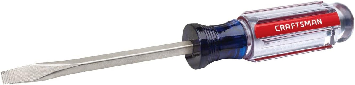 CRAFTSMAN Acetate Handle 1/4-in x 4-in Slotted Screwdriver
