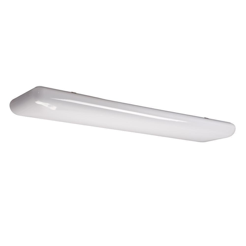 Negron 2-Light White Fluorescent Flushmount - Super Arbor