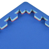 Greatmats Home Sport 24 in. x 24 in. Red/Blue Foam Interlocking Home Exercise and Play Mats (15-Set)