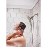 Attract with Magnetix 6-Spray 5.5 in. Single Wall Mount¬†Handheld Adjustable Shower Head in Spot Resist Brushed Nickel - Super Arbor
